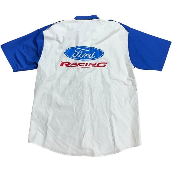 Ford Racing Pit Crew Off-Road Motorsports Style Button-Up Shirt - Picture 1 of 3